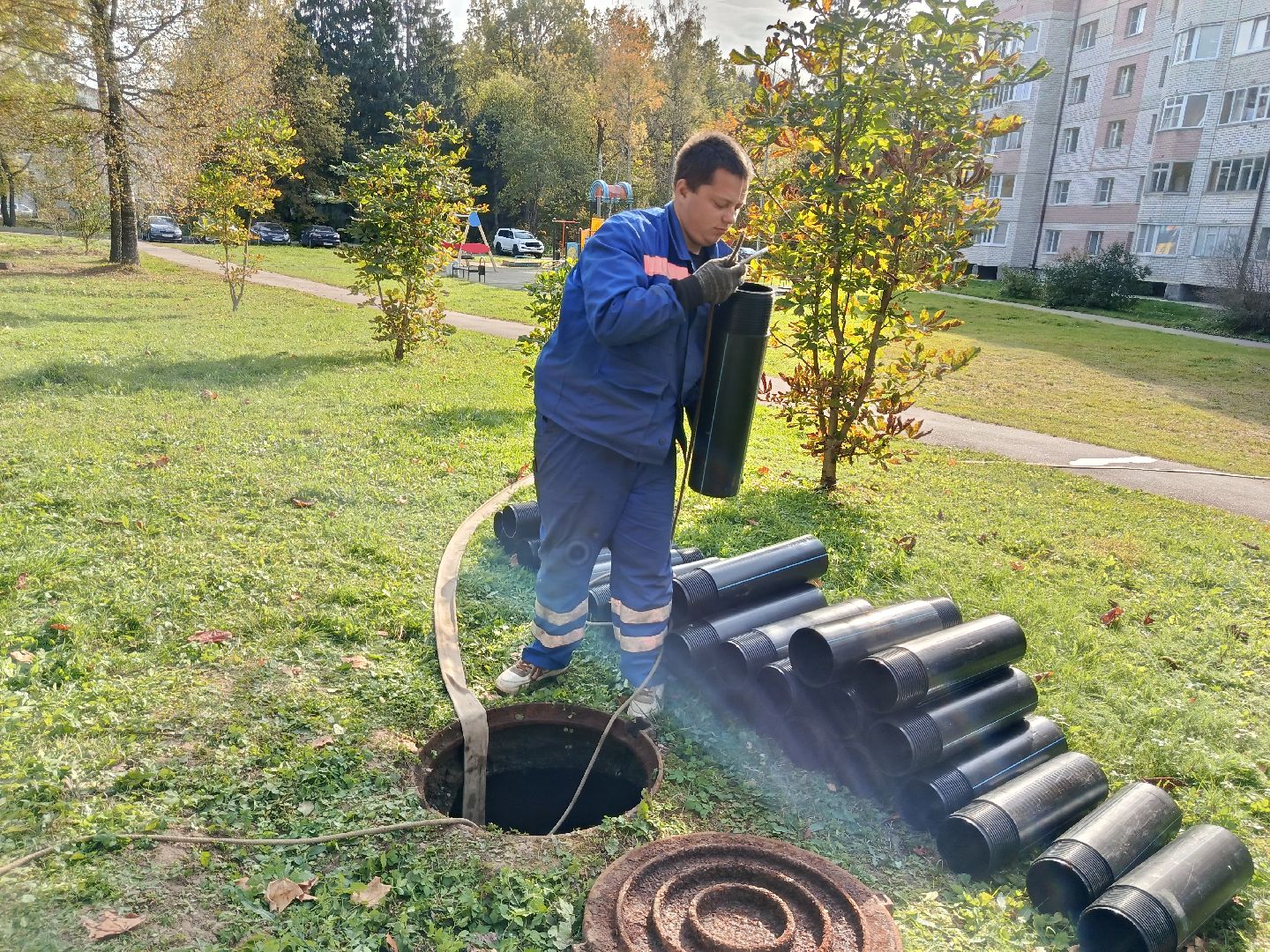 городской округ восход, жкх, благоустройство, канализационная сеть, трубопрровод,