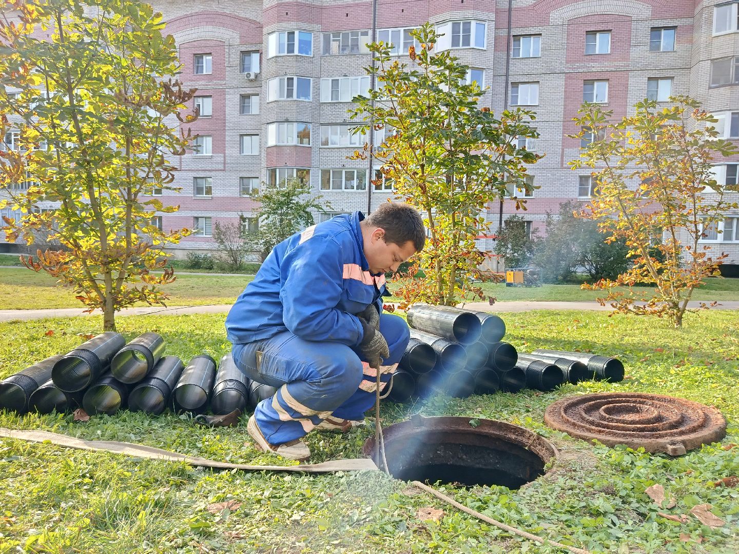 городской округ восход, жкх, благоустройство, канализационная сеть, трубопрровод,
