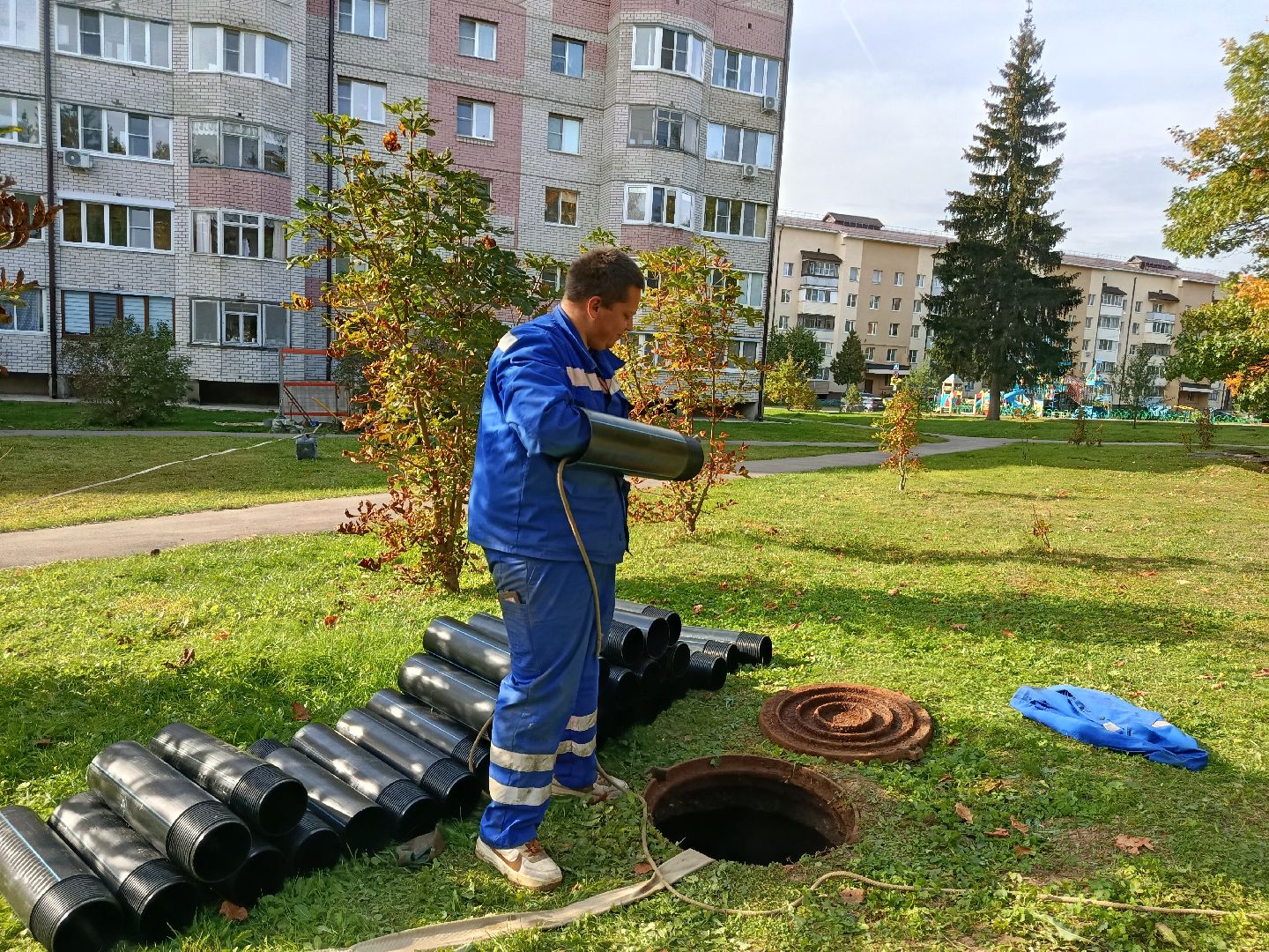 городской округ восход, жкх, благоустройство, канализационная сеть, трубопрровод,