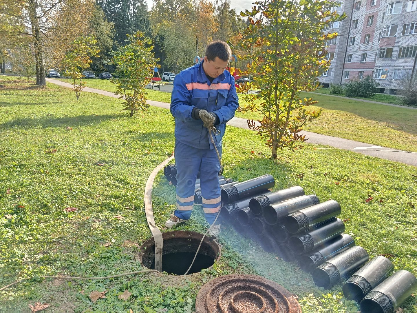 городской округ восход, жкх, благоустройство, канализационная сеть, трубопрровод,