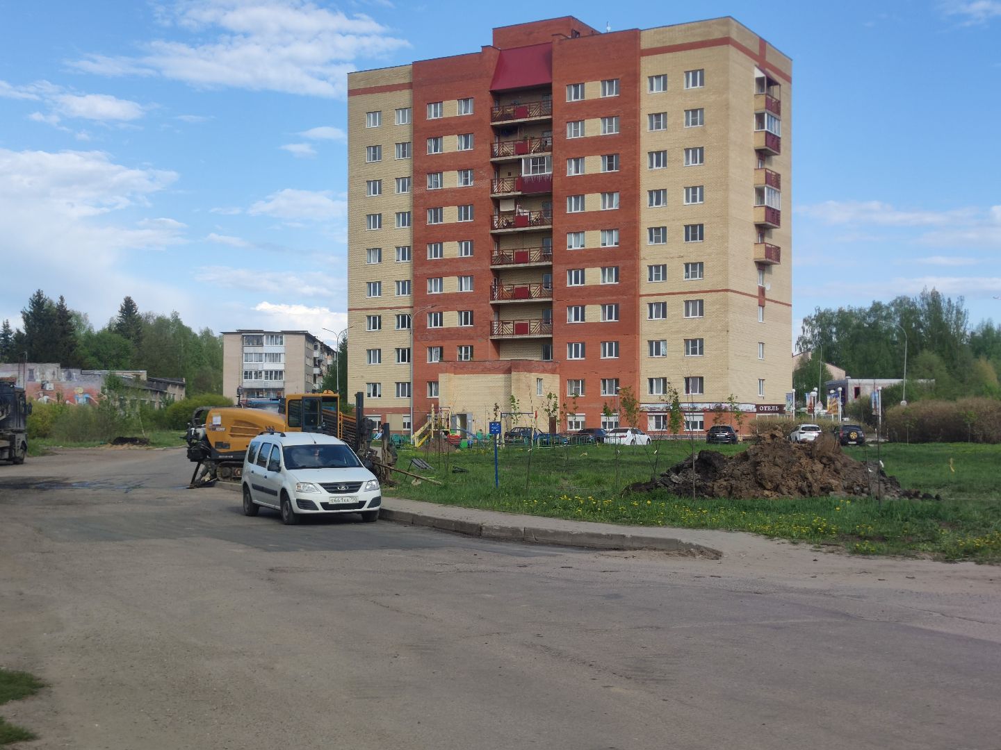 социальная газификация, газовые трубы, Дубна