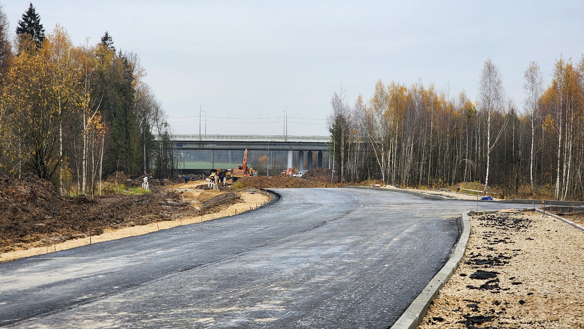 северный подъезд, Лобня, Асфальтирование , укладка асфальта,