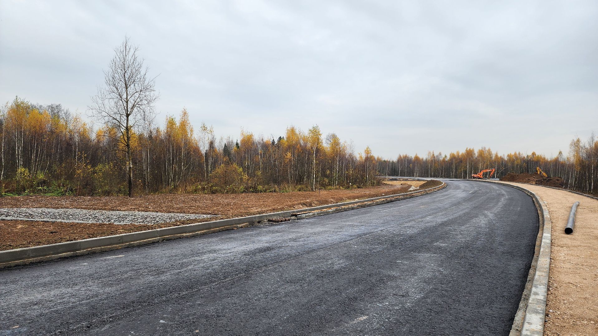 северный подъезд, Лобня, Асфальтирование , укладка асфальта,