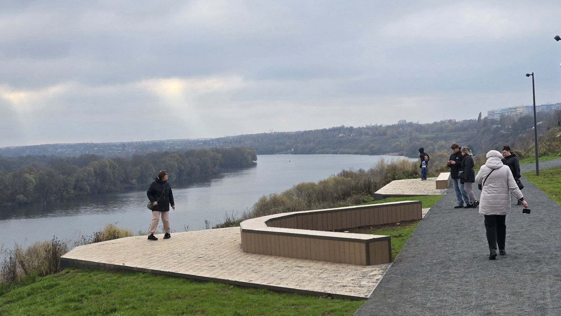 Коломна, парки в лесу,благоустройство,