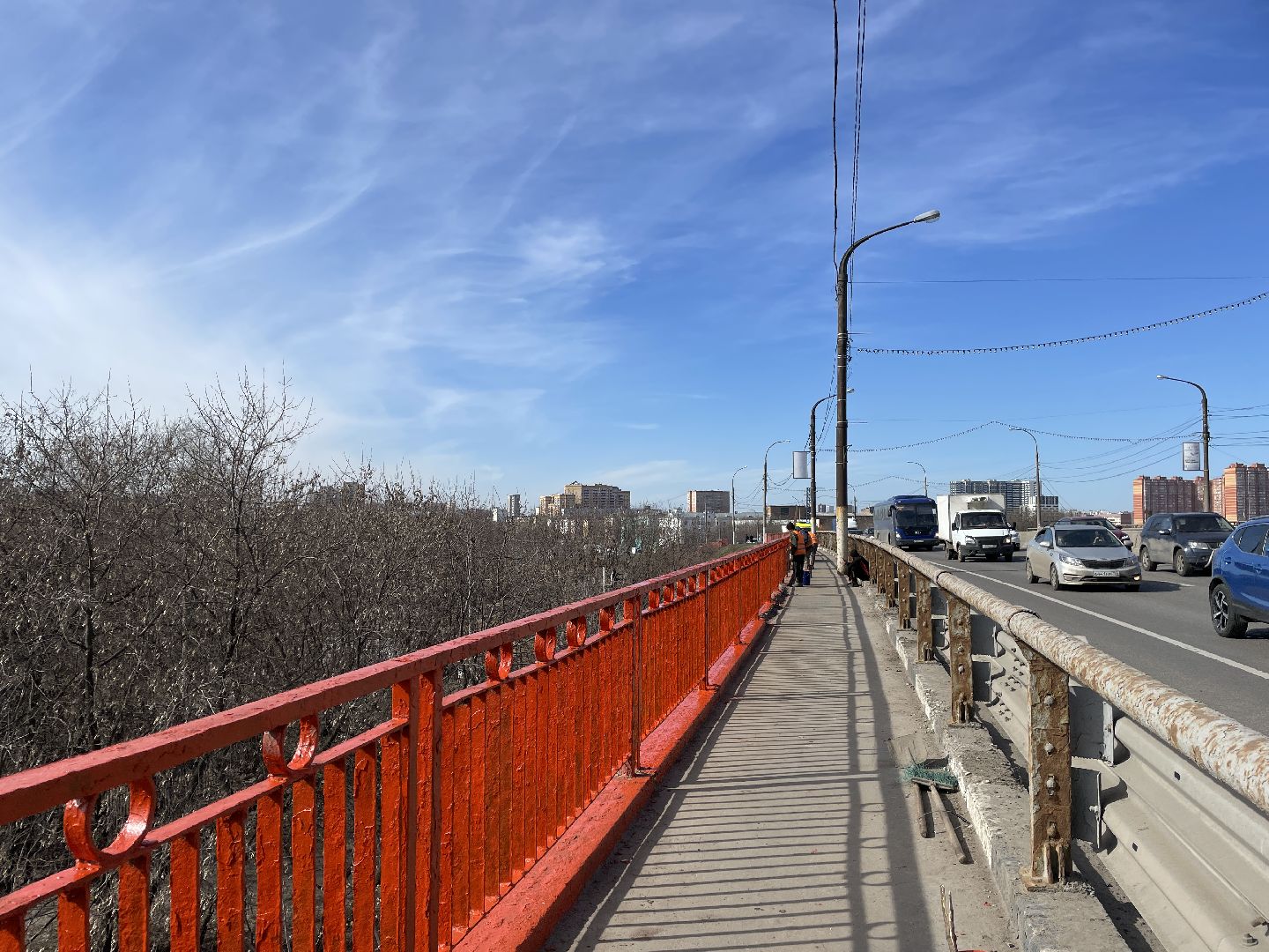 Покраска моста