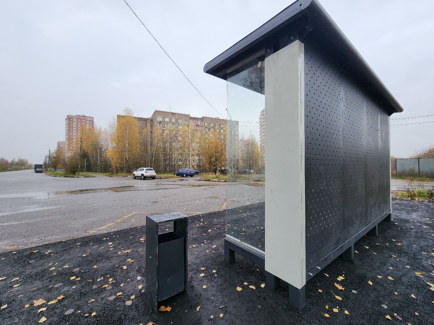 фрязино, новая остановка, общественный транспорт, остановочный павильон,