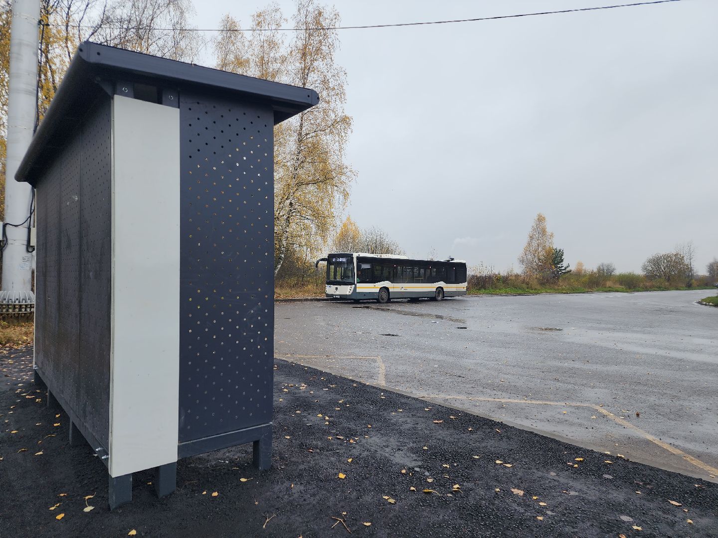 фрязино, новая остановка, общественный транспорт, остановочный павильон,