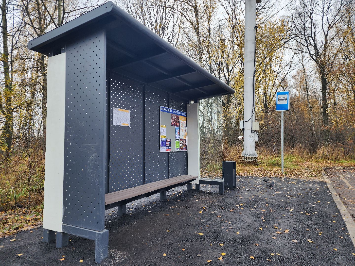 фрязино, новая остановка, общественный транспорт, остановочный павильон,