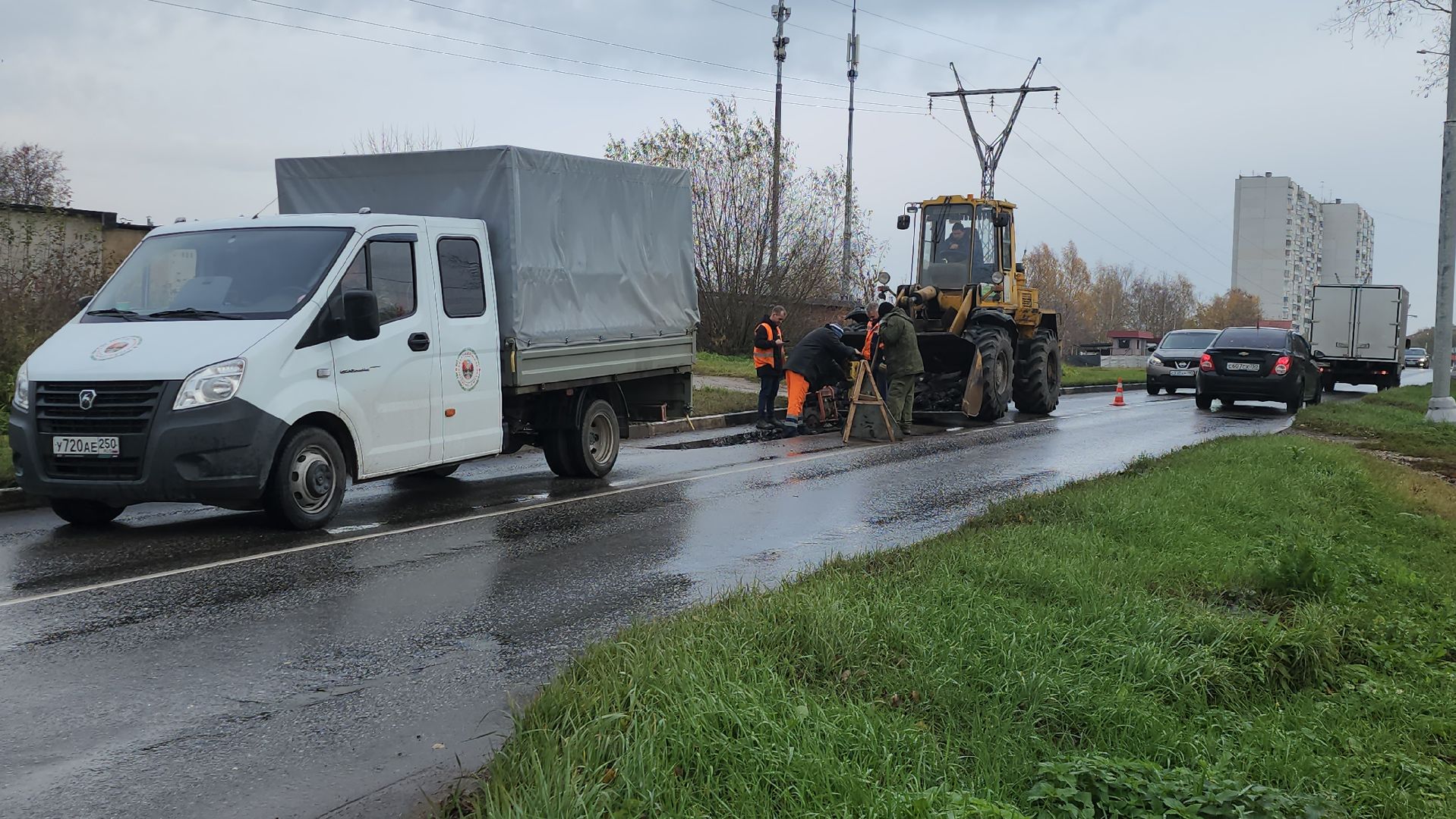серпухов, подмосковье, ремонт дороги,
