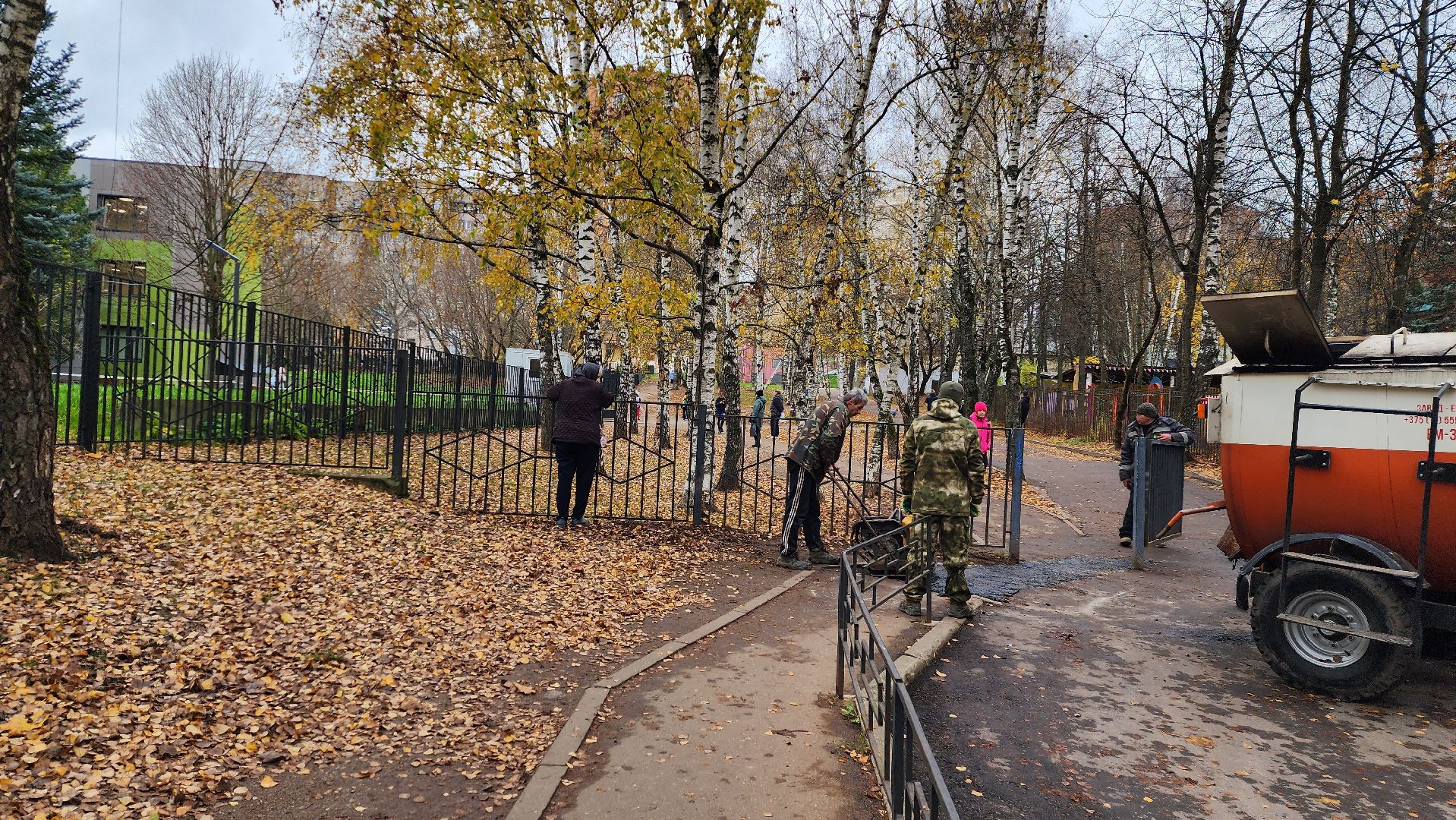 ямочный ремонт, ремонт тротуара, благоустройство,