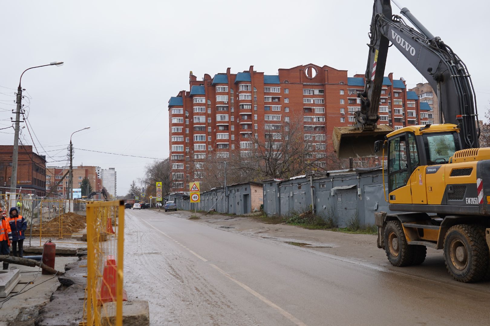 ступино, ремонт теплотрассы, улица горького,