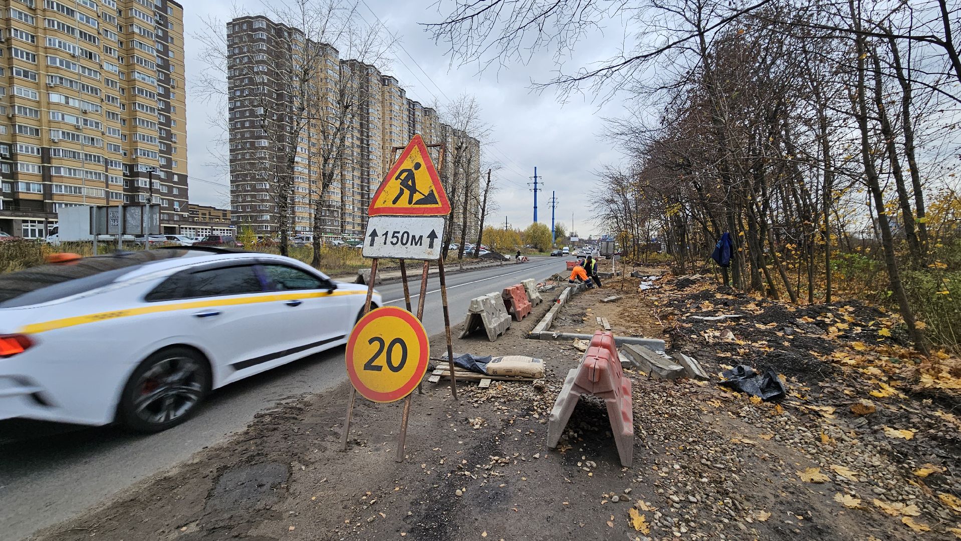 долгопрудный, новые водники, автобусная остановка, строительство, благоустройство,