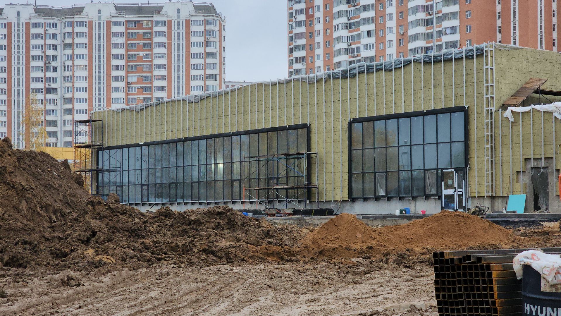 Строительство бассейна , Лобня, фок в лобне, Фок с бассейном , Благоустройство ,