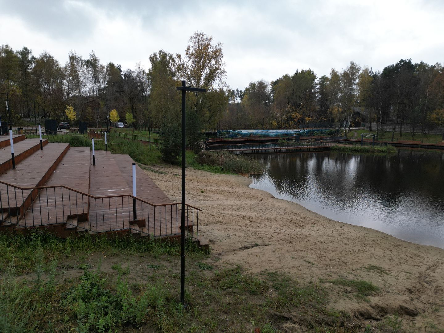 видео с коптера, суворовские пруды, благоустройство набережной,