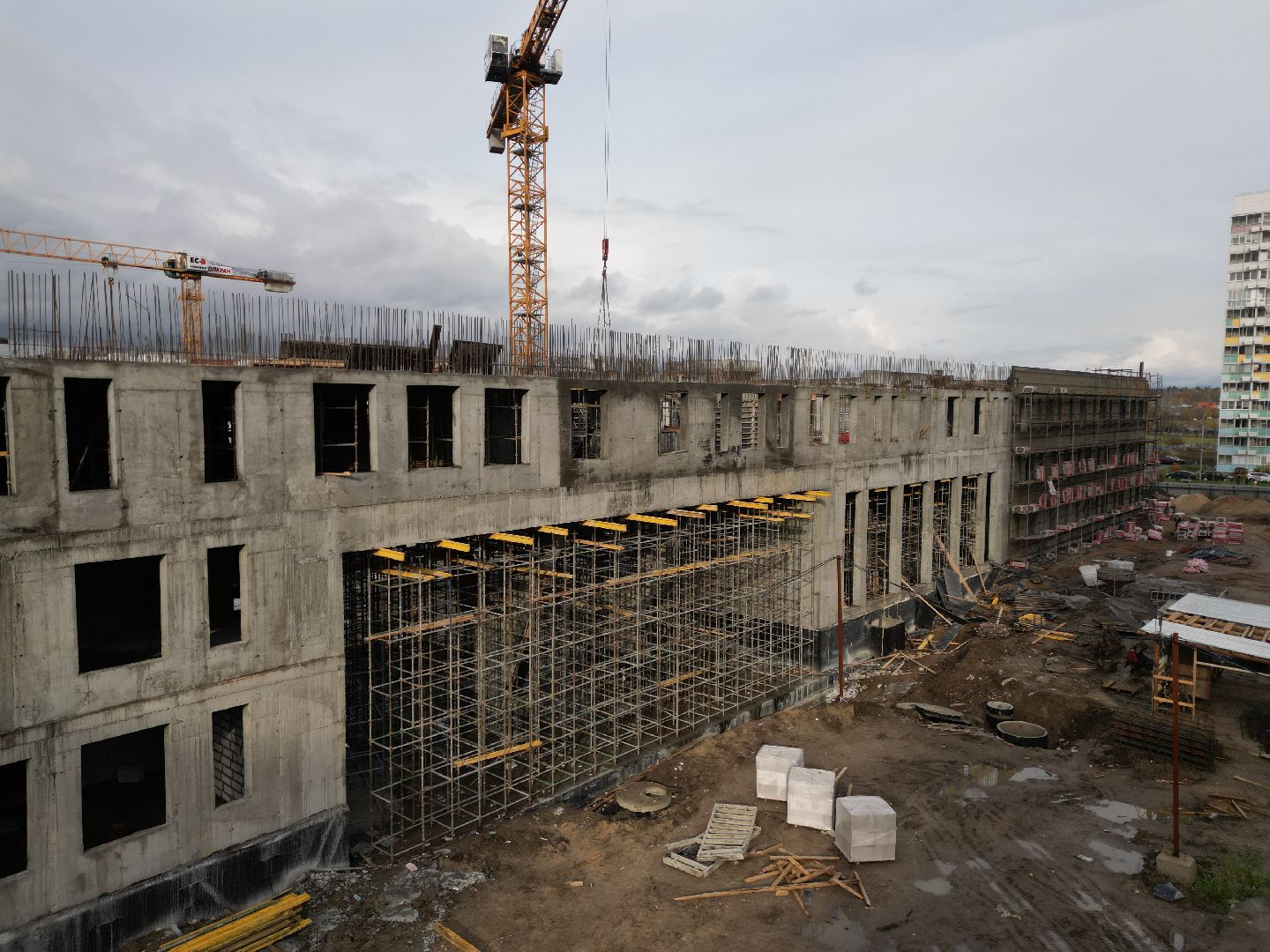 видео с коптера, школа в лукино-варино,