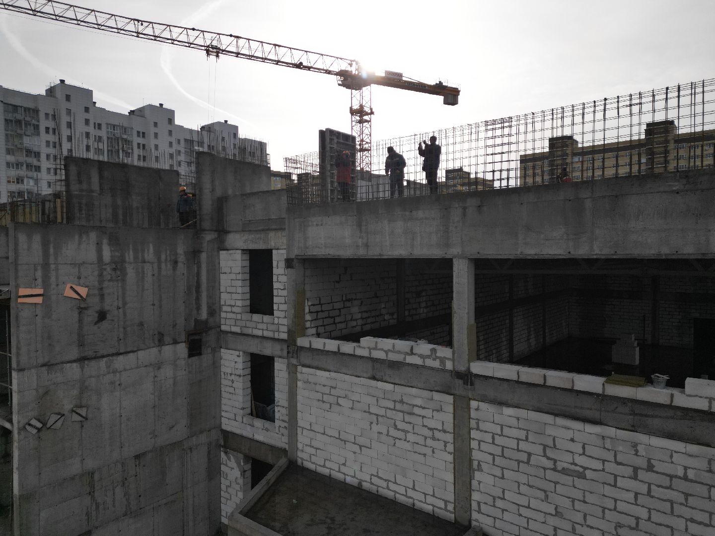 видео с коптера, школа в лукино-варино,