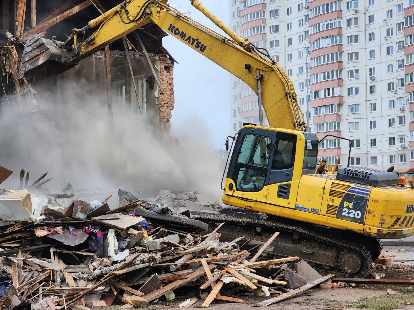 снос аварийного дома, переселение из аварийного жилья, аварийный дом, старая купавна, богородский городский округ,