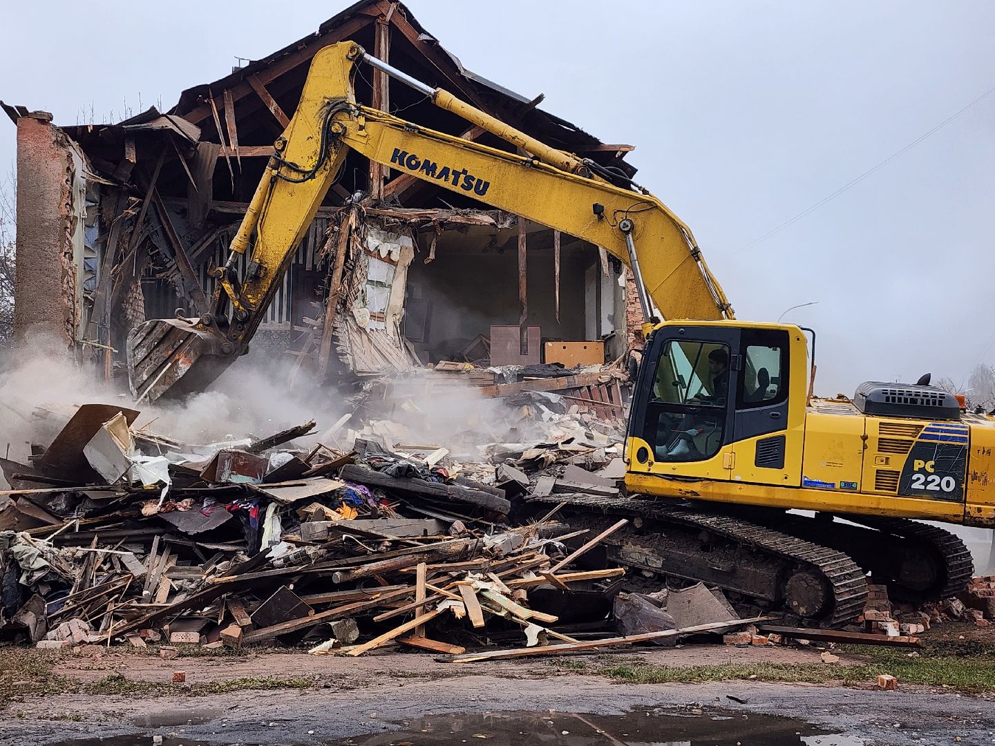 снос аварийного дома, переселение из аварийного жилья, аварийный дом, старая купавна, богородский городский округ,