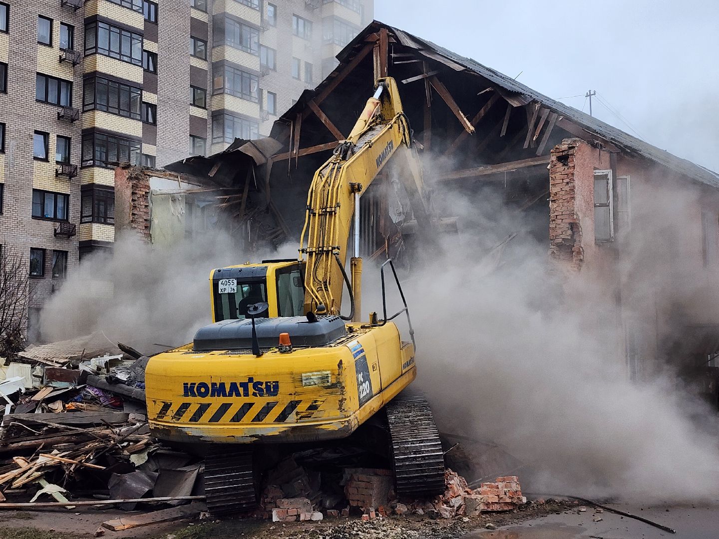 снос аварийного дома, переселение из аварийного жилья, аварийный дом, старая купавна, богородский городский округ,