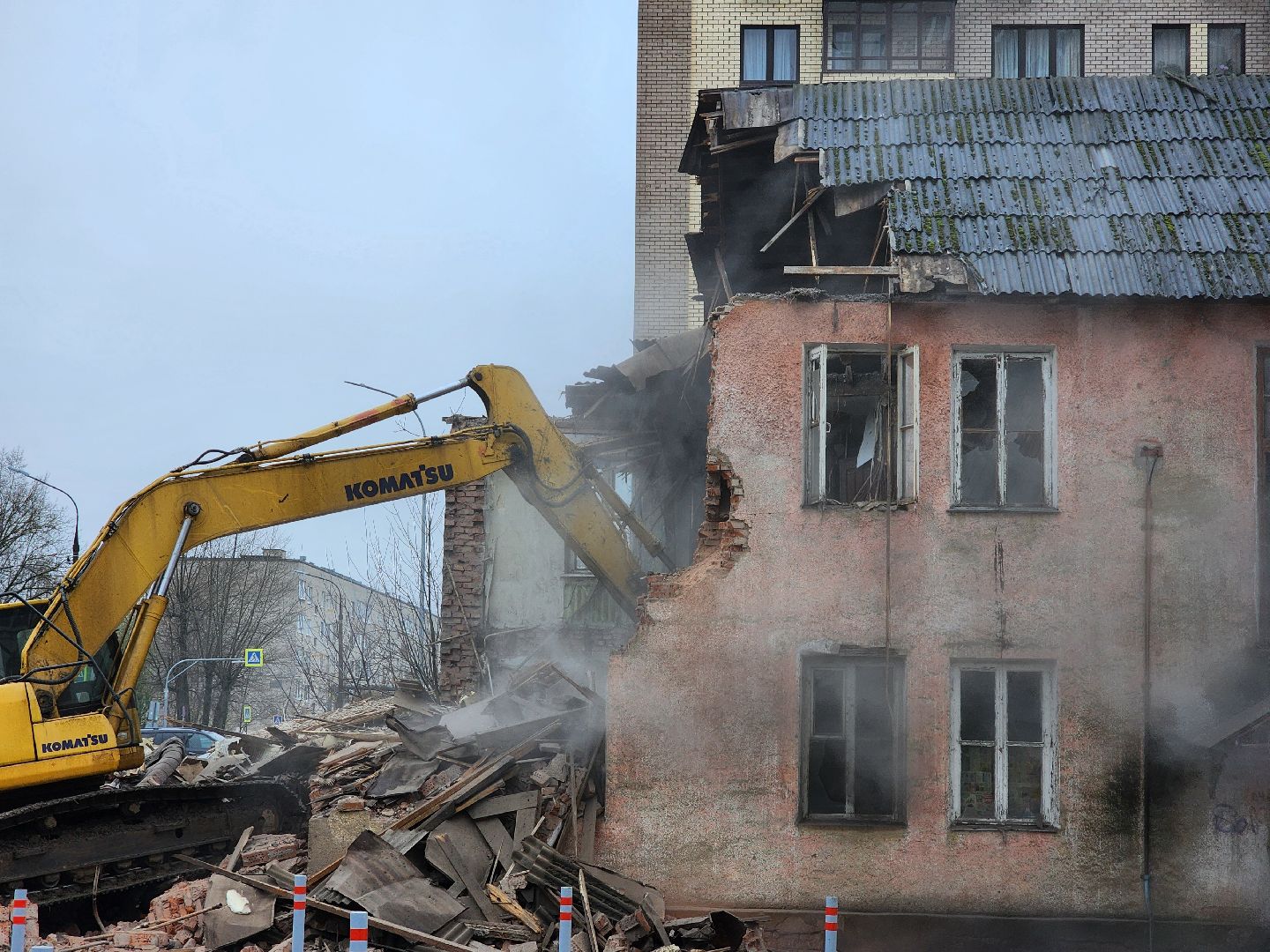 снос аварийного дома, переселение из аварийного жилья, аварийный дом, старая купавна, богородский городский округ,