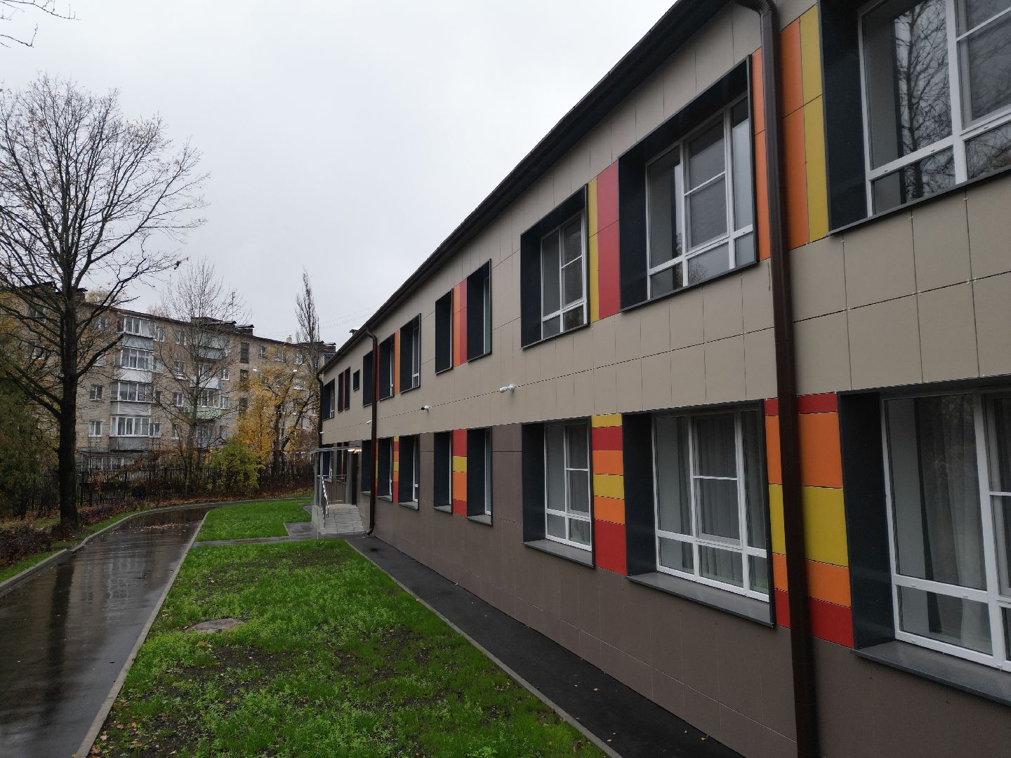 видео с коптера, детский сад ивушка,