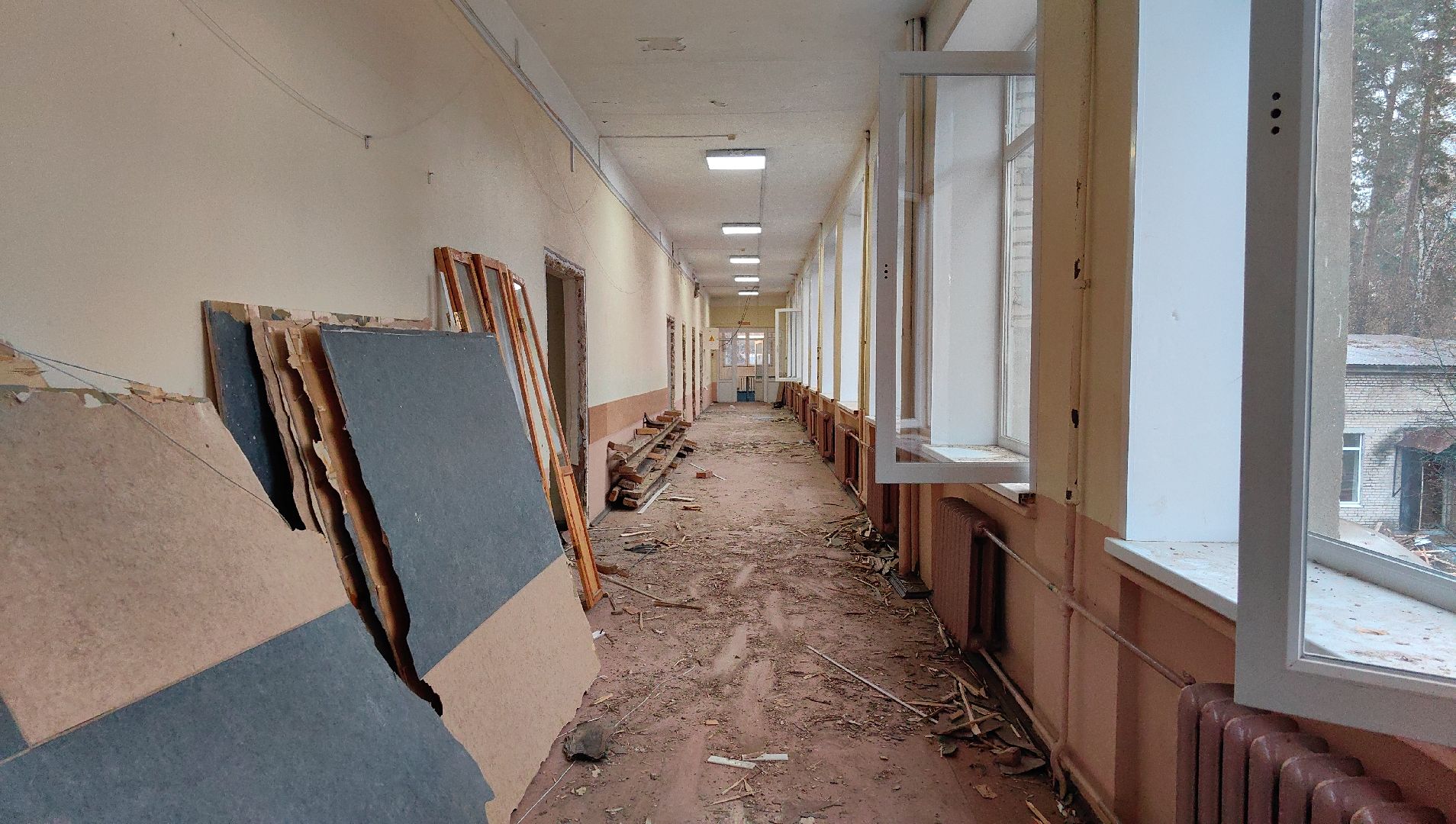 демонтаж, здание, школа, капремонт,