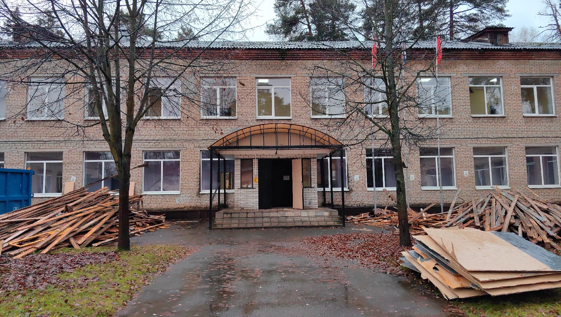 демонтаж, здание, школа, капремонт,