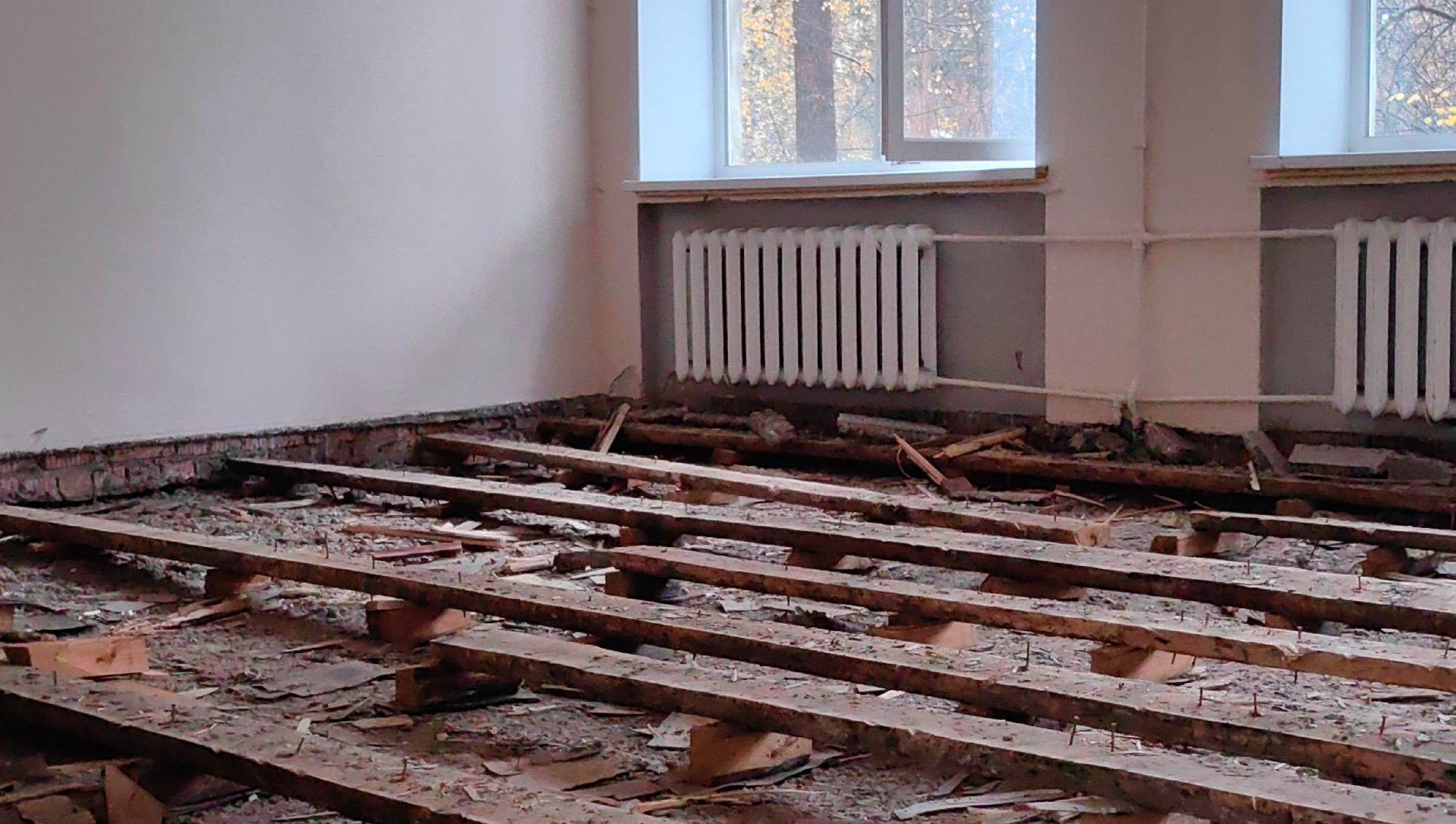 демонтаж, здание, школа, капремонт,