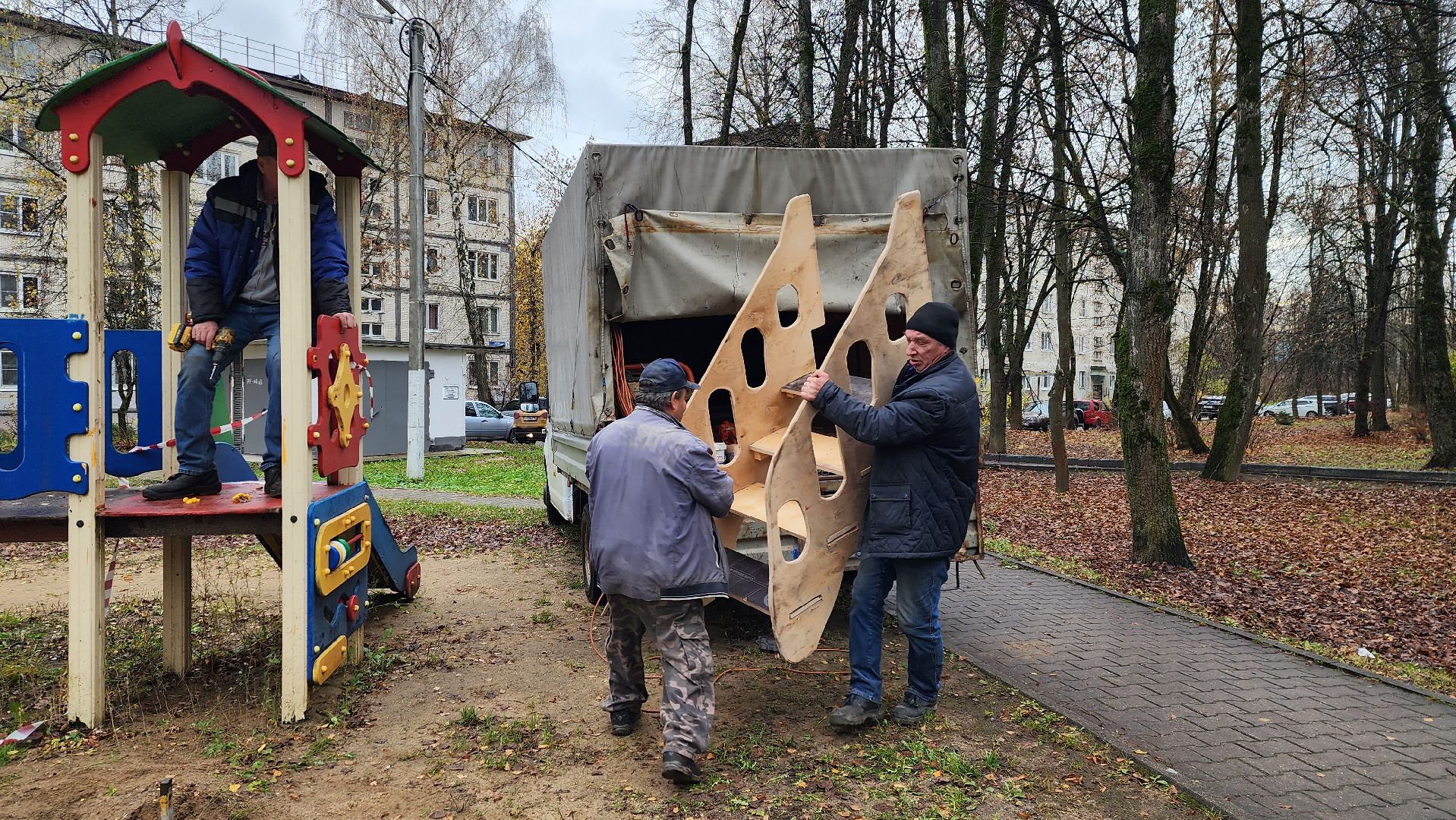 истра, благоустройство, десткая площадка,