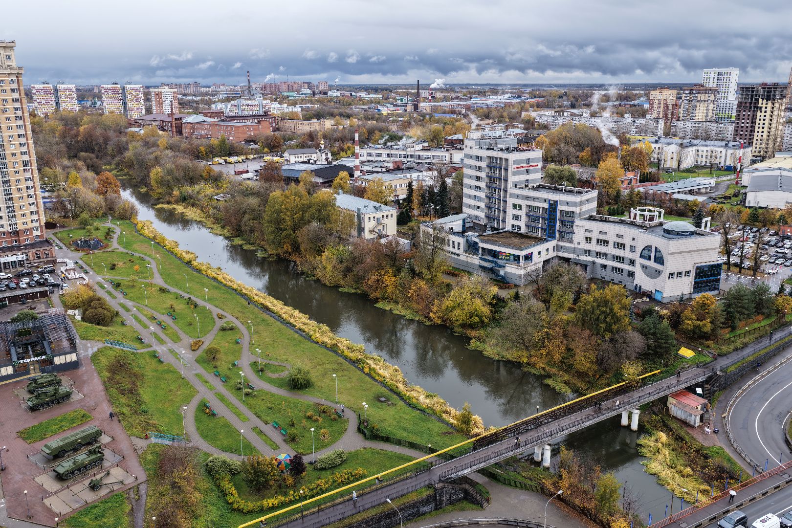 видео с коптера, набережная юности щелково, благоустройство щелково,