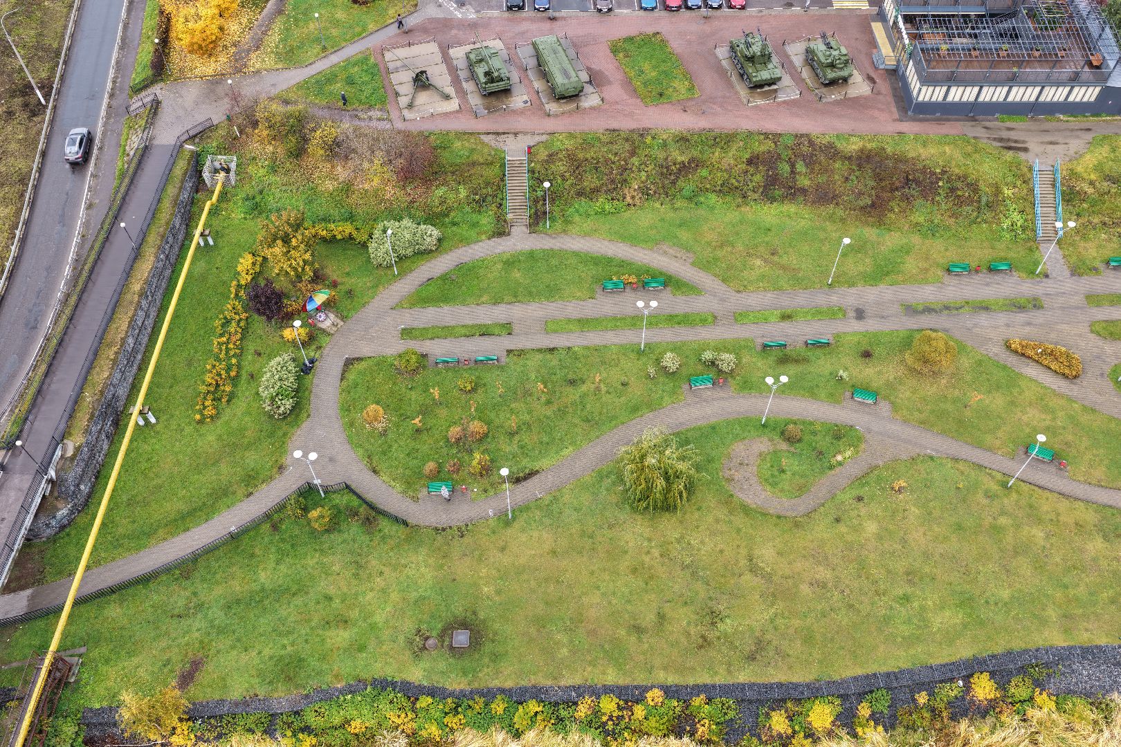 видео с коптера, набережная юности щелково, благоустройство щелково,