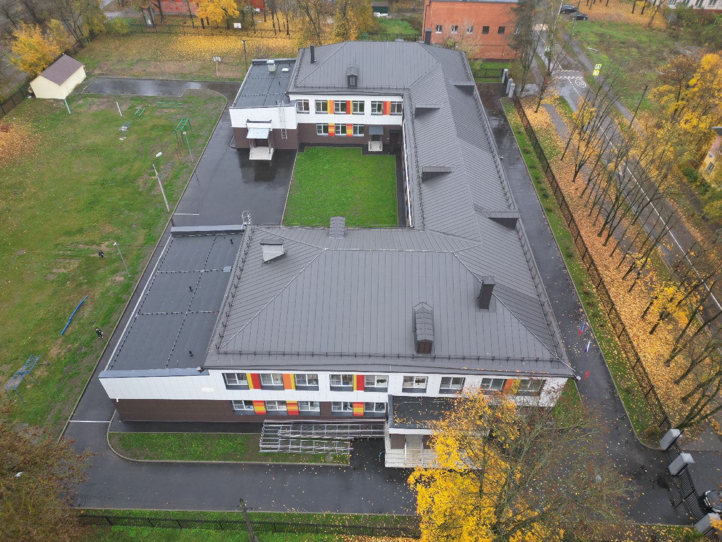 видео с коптера, ремонт школы 24 щелково,