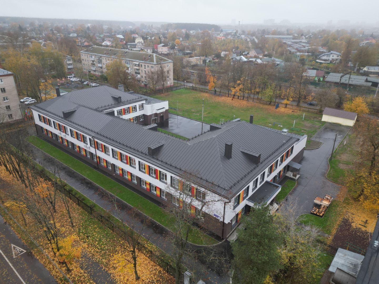 видео с коптера, ремонт школы 24 щелково,