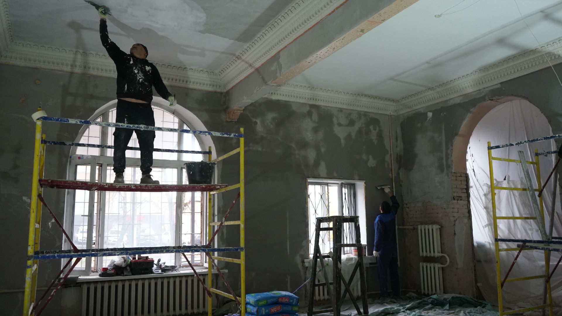 ремонт, библиотека,