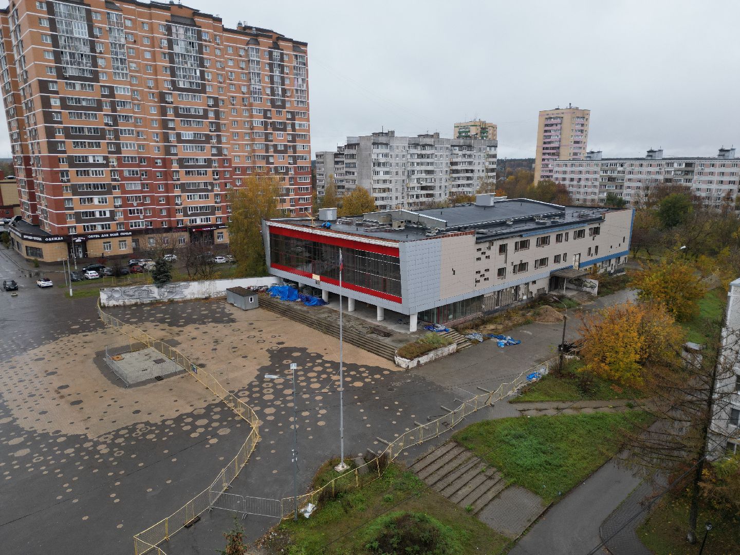 видео с коптера, дом культуры лосино-петровский,