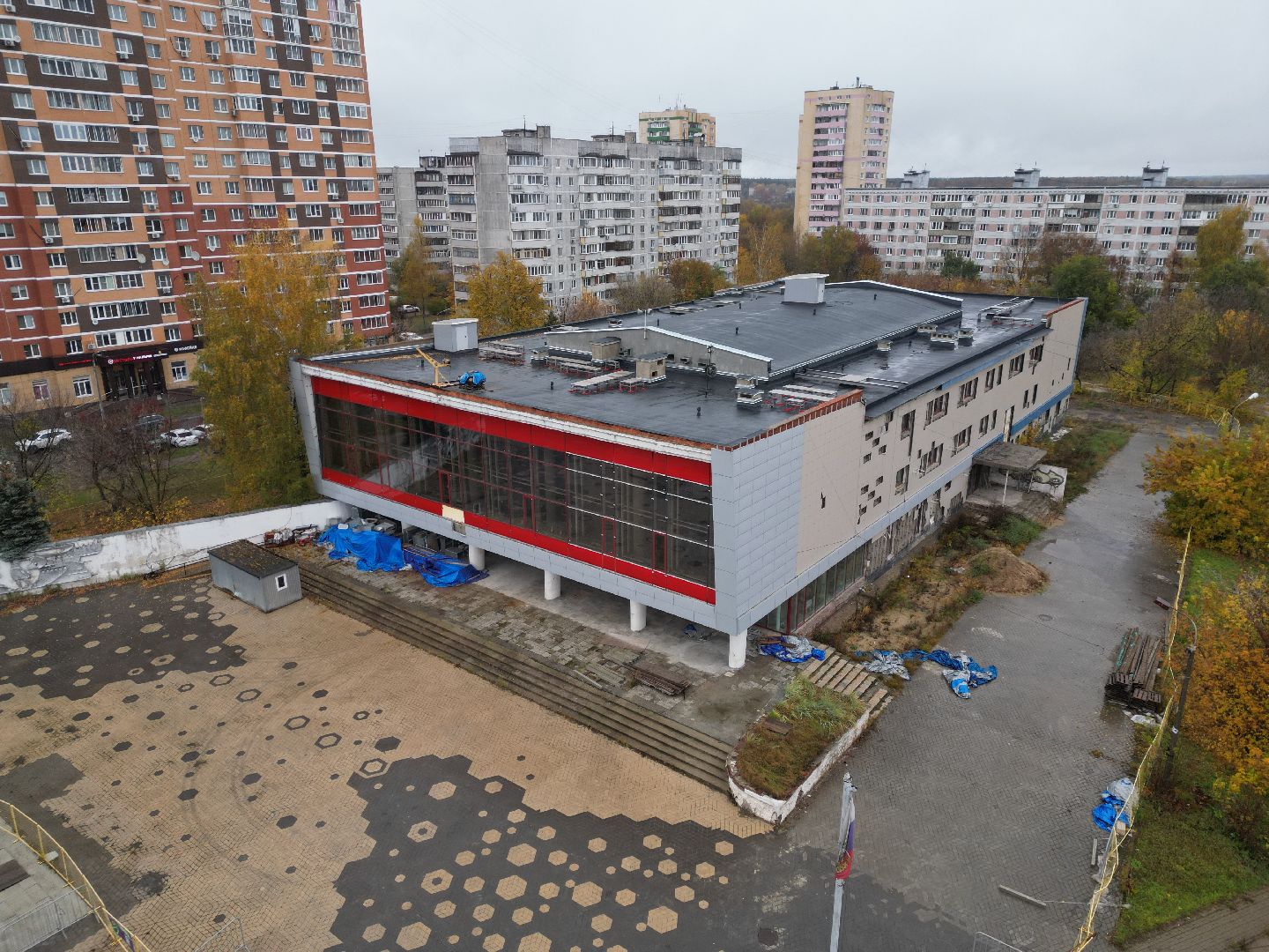 видео с коптера, дом культуры лосино-петровский,