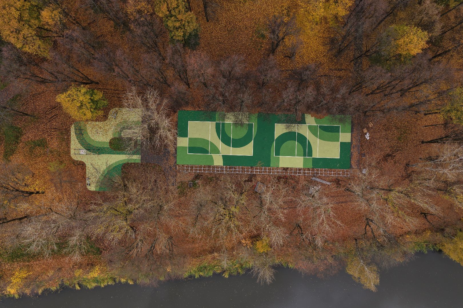 видео с коптера, центральный парк щелково, благоустройство щелково,