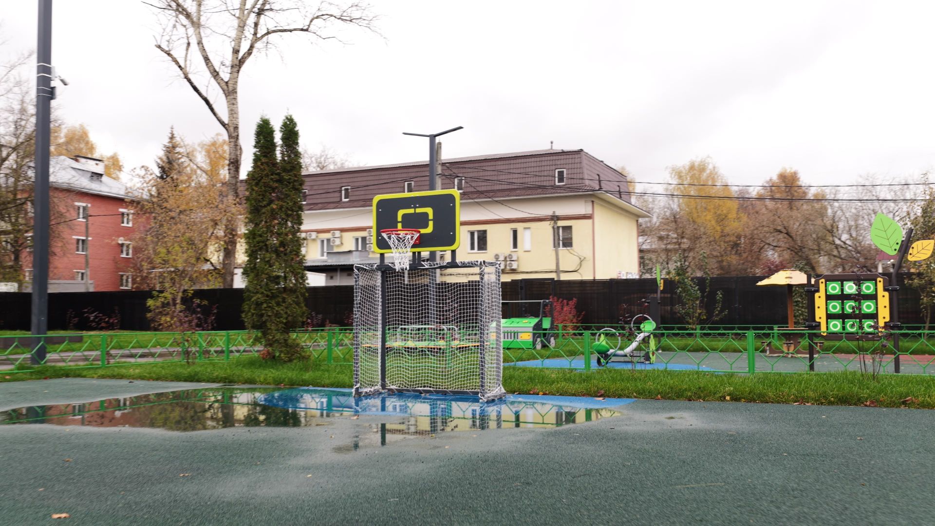 видео с коптера, детский сад малыш,