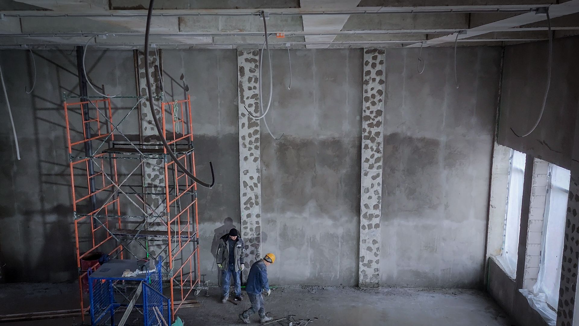 бронницы, пристройка к лицею бронницы, черновая отделка помещений , новый корус лицея в бронницах,