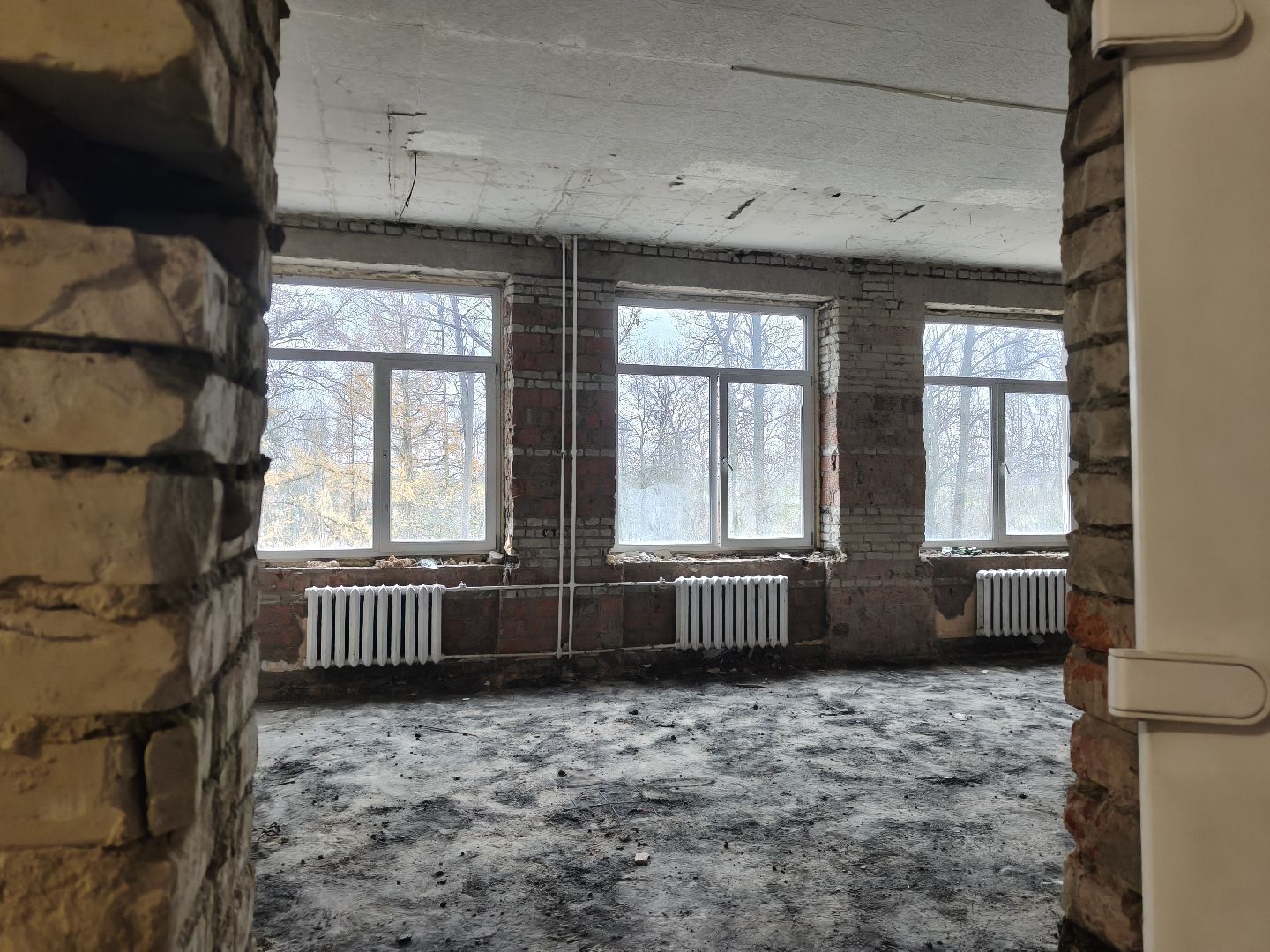 одинцовский округ, часцы, ремонт школы,