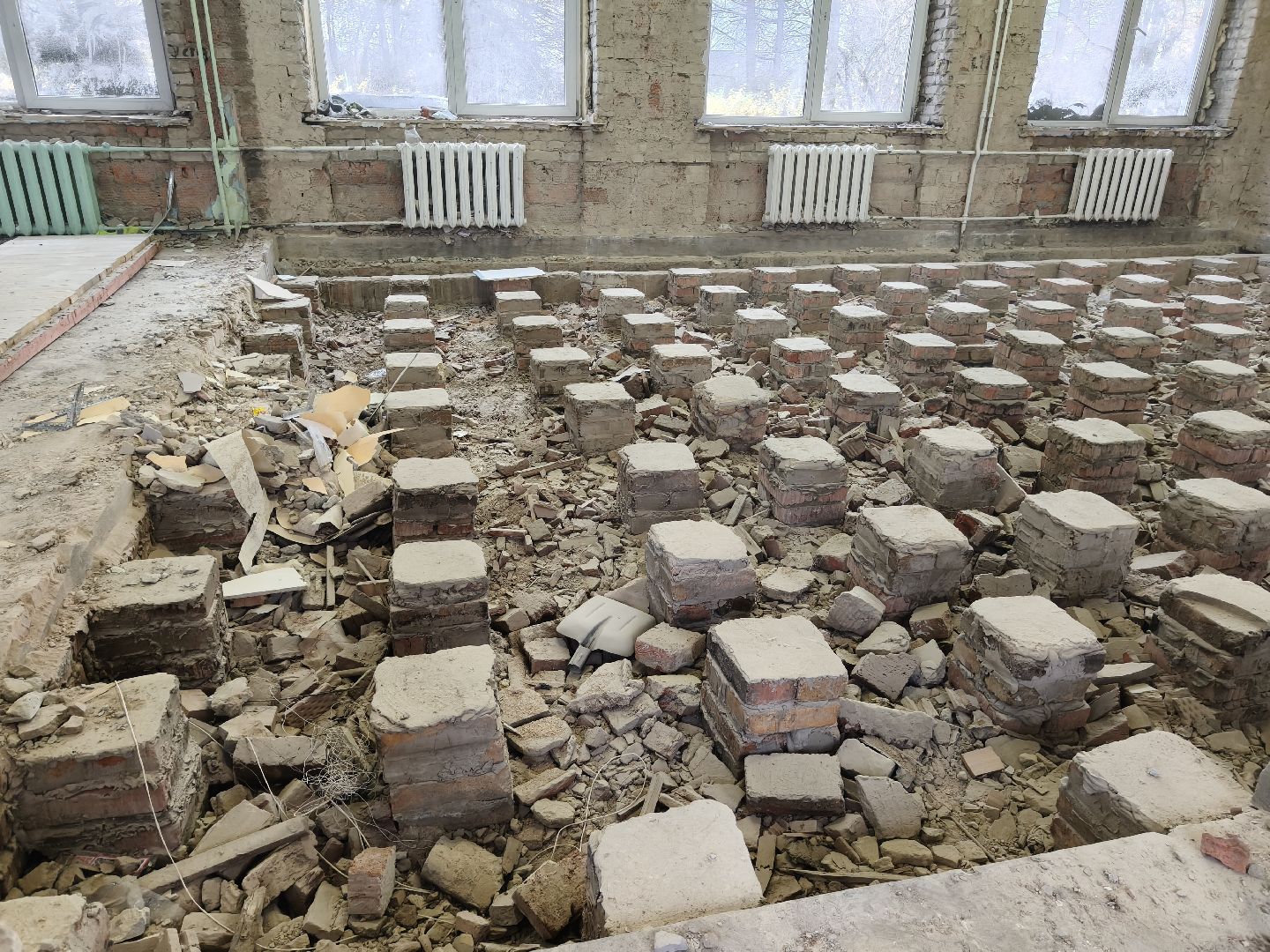 одинцовский округ, часцы, ремонт школы,