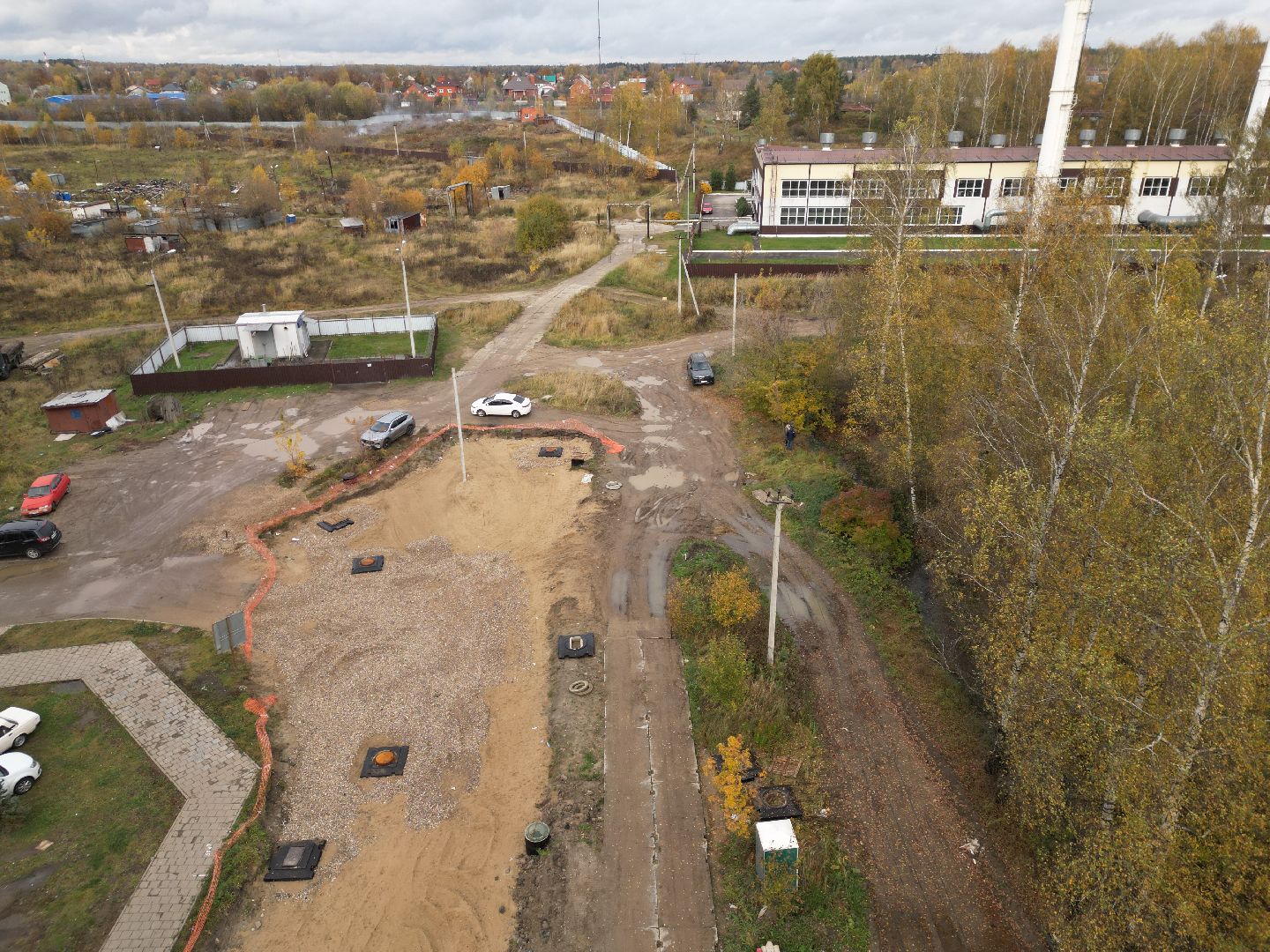 видео с коптера, новая дорога в лосино-петровском, дороги подмосковья,