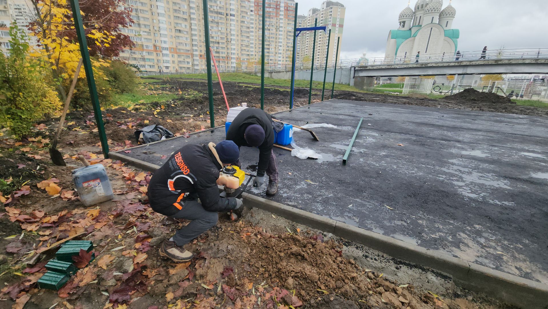благоустройство, спортивная площадка, павшинская пойма,
