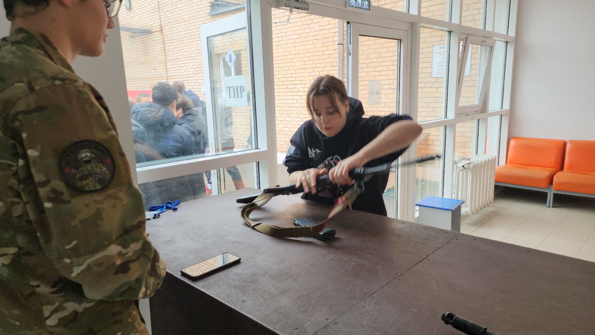 юнармеец, щёлково, молодежный форум, сборка автомата,