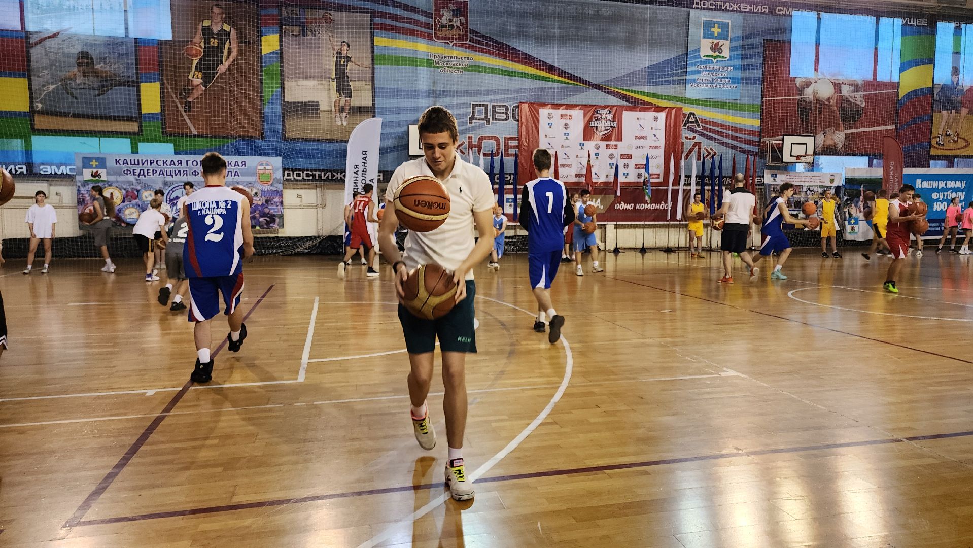 кашира, спорт, школьная лига, баскетбол, мастер-класс, тренер, олимпийский чемпион,