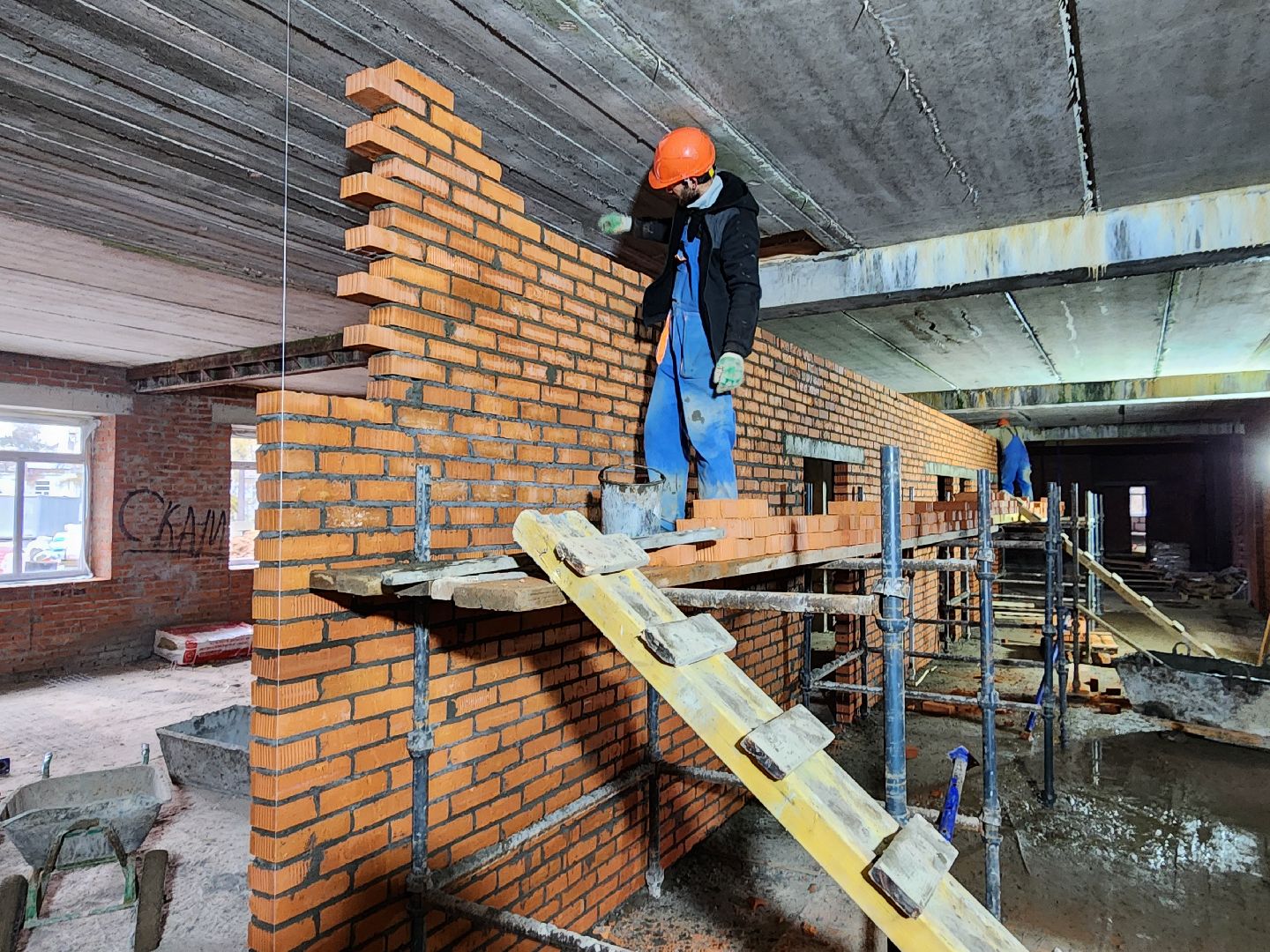 чехов, поселок мещерское, психиатрическая больница, новый корпус, строительство, реконструкция,каменная кладка, внутренние перегородки, кирпичная кладка, перегородки из кирпичей, зонирование, внутренняя отделка помещений, остекление здания, фасадные работы, инженерные сети, нацпроект здравоохранение, госпрограмма московской области,