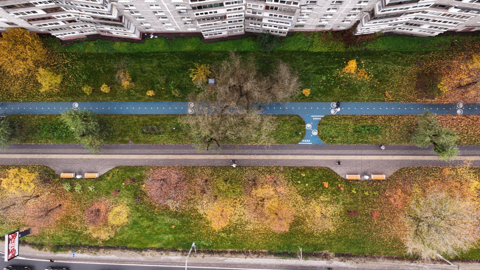 видео с коптера, сквер в щелкове, благоустройство в щелкове,