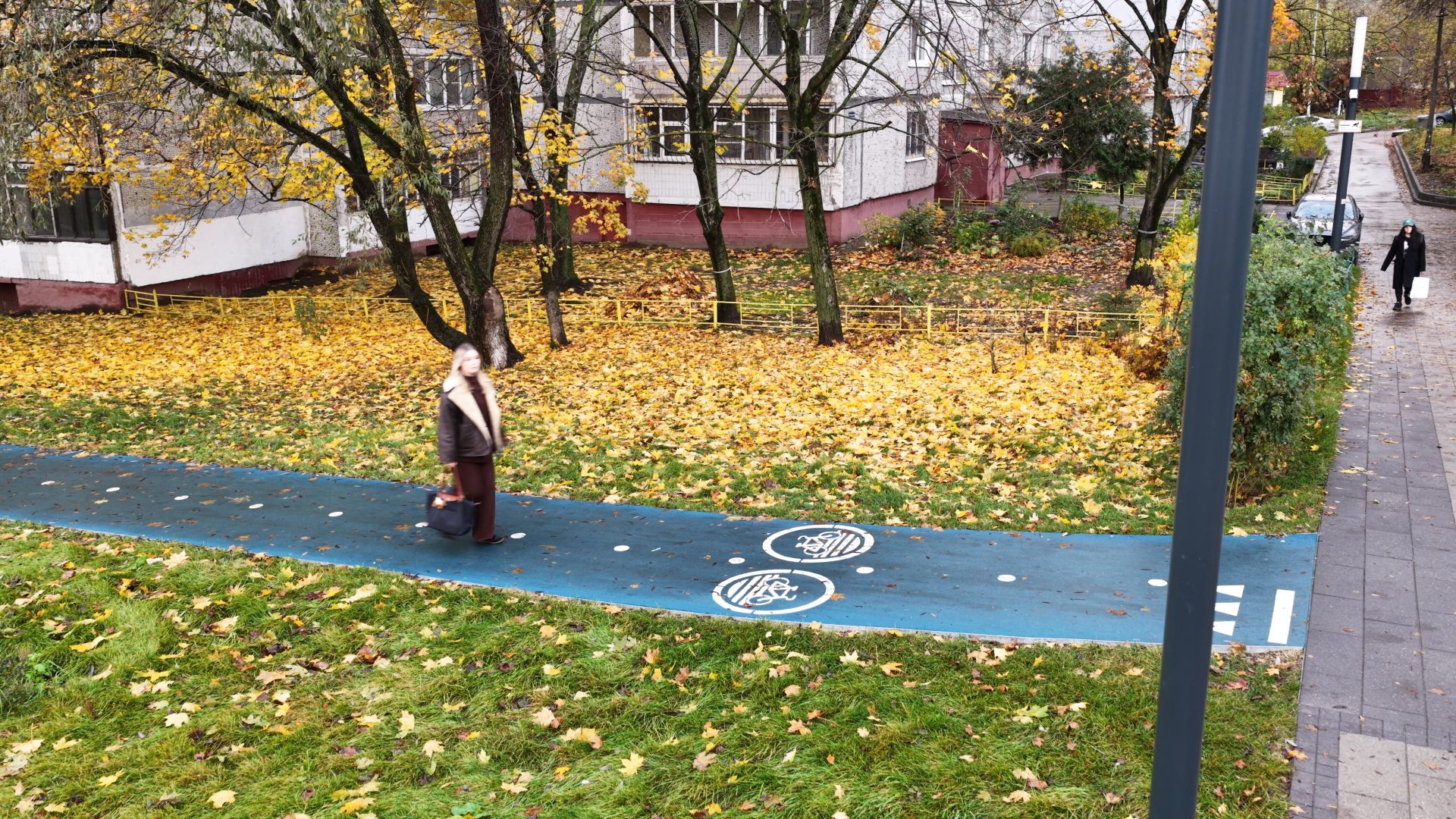 видео с коптера, сквер в щелкове, благоустройство в щелкове,