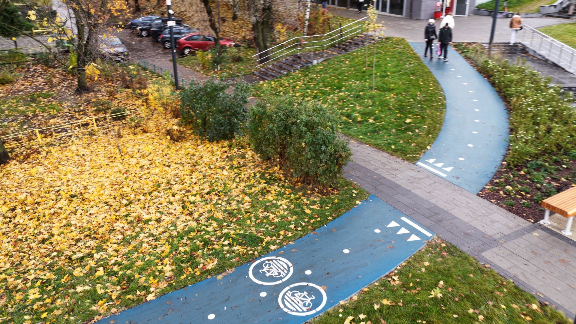 видео с коптера, сквер в щелкове, благоустройство в щелкове,