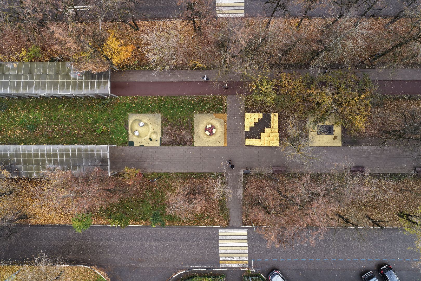 видео с коптера, площадь перед дк щелково, благоустройство щелково,